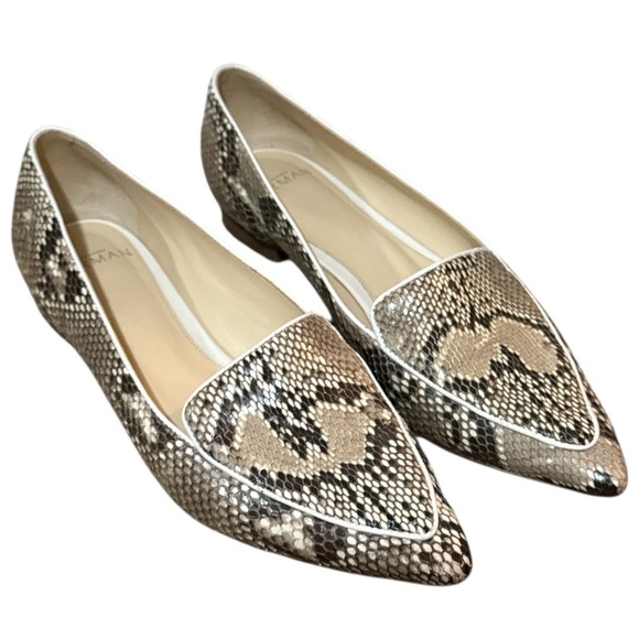 EUC - Alexandre Birman Snakeskin Slip On Flats Shoes Size 36 - Picture 2 of 4